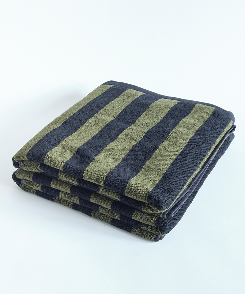 Green Stripe Towel