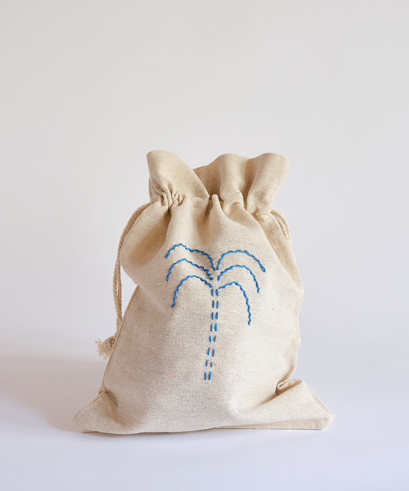 Blue Palmeritas Travel Pouch
