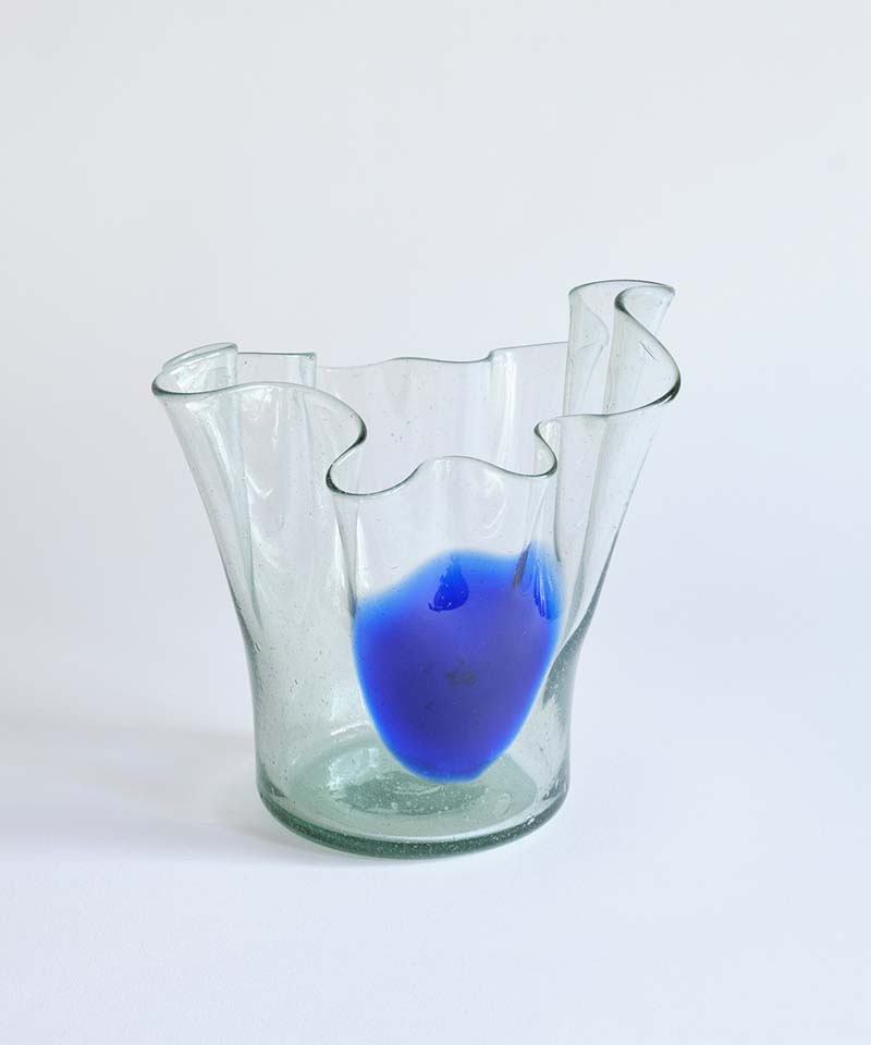 Lunares Vase in Cobalto