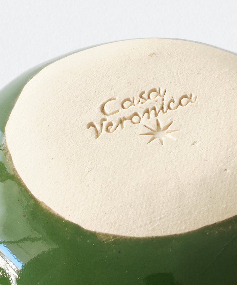 Vida Bowl Chiquito in Verde/Blanco