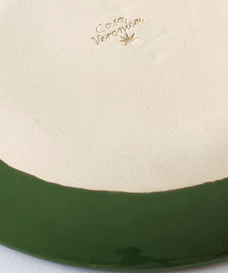 Vida Plate in Bosque/Blanco