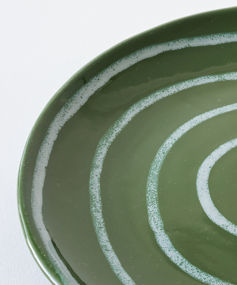Vida Plate in Bosque/Blanco