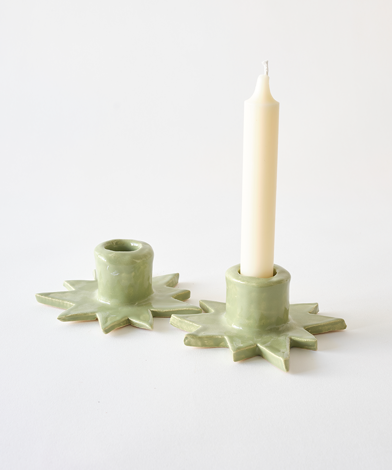 Estrella Candleholder in Jade