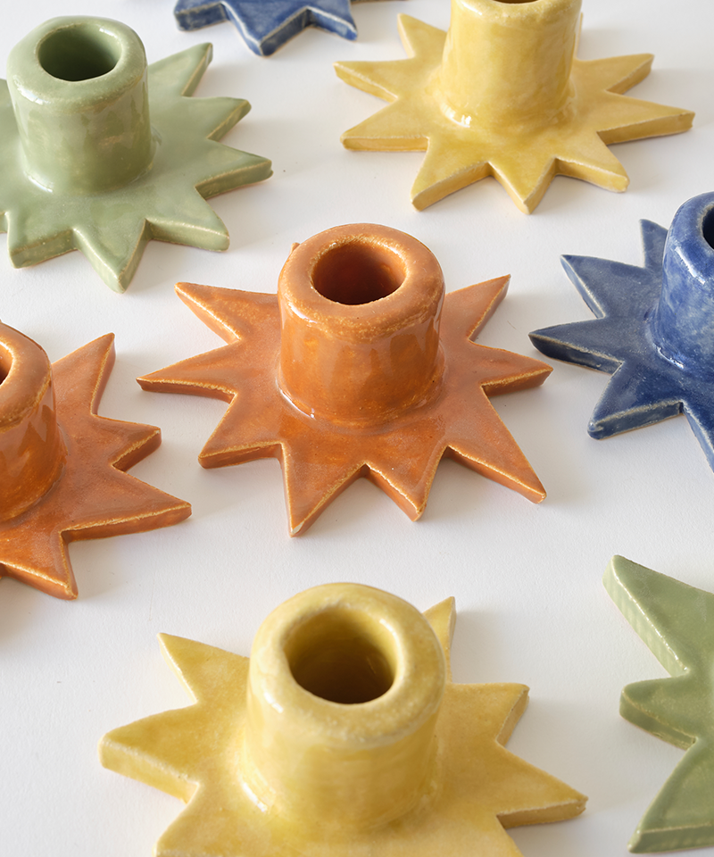 Estrella Candleholder in Miel