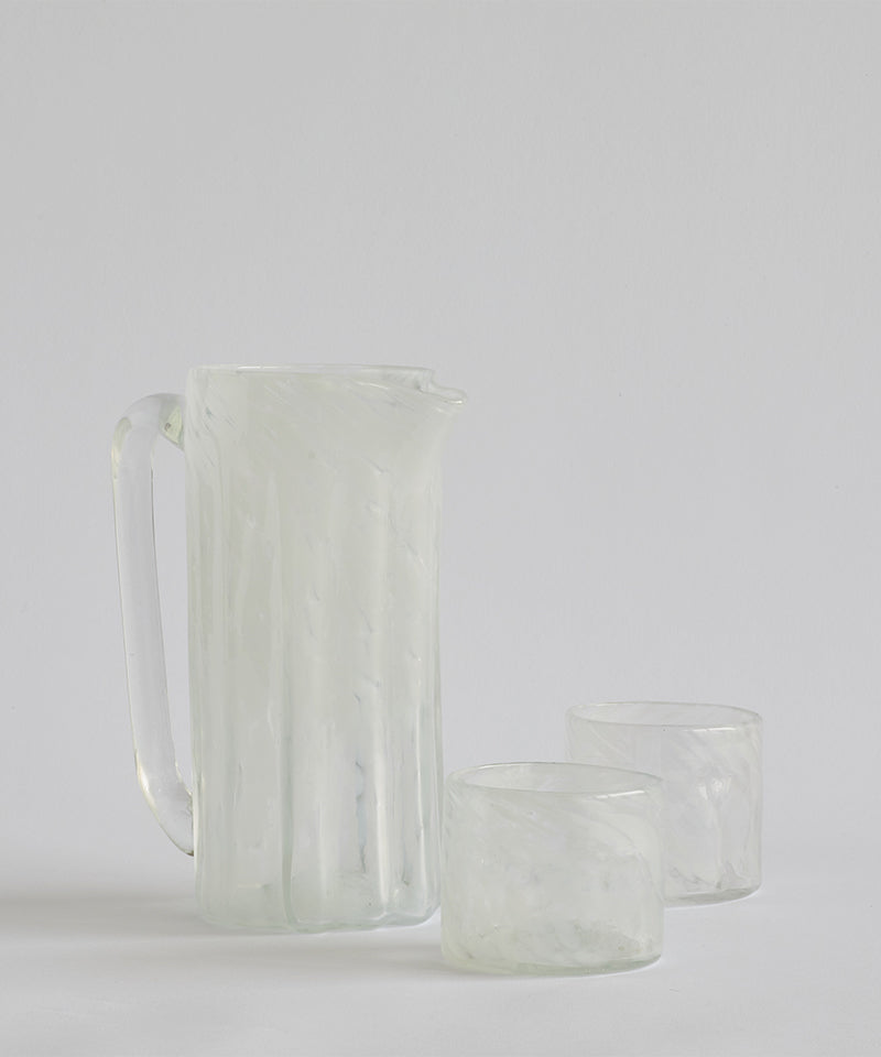 Alabaster Small Glass Pitcher